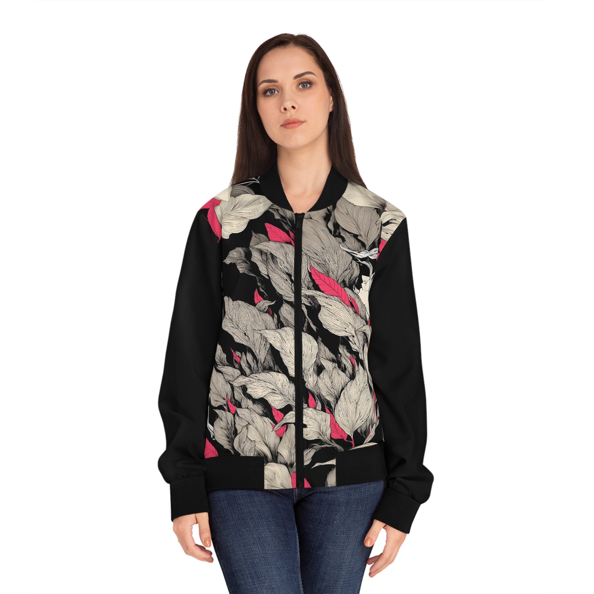 Women's Floral Escape Bomber Jacket