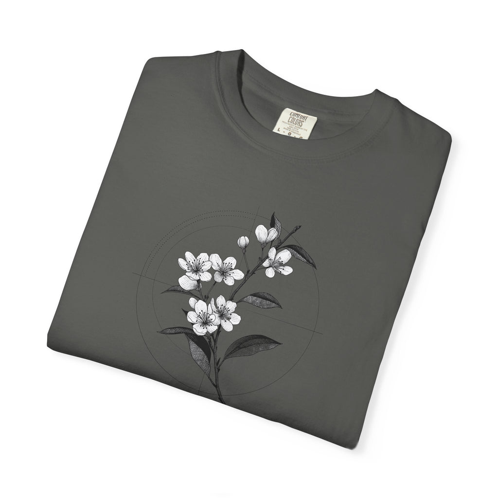 Botanical Sketch T-Shirt — Minimal Floral Illustration Tee