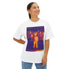 Thermal Imaging Unisex Oversized Boxy Tee - Unique Graphic T-Shirt for Tech Lovers