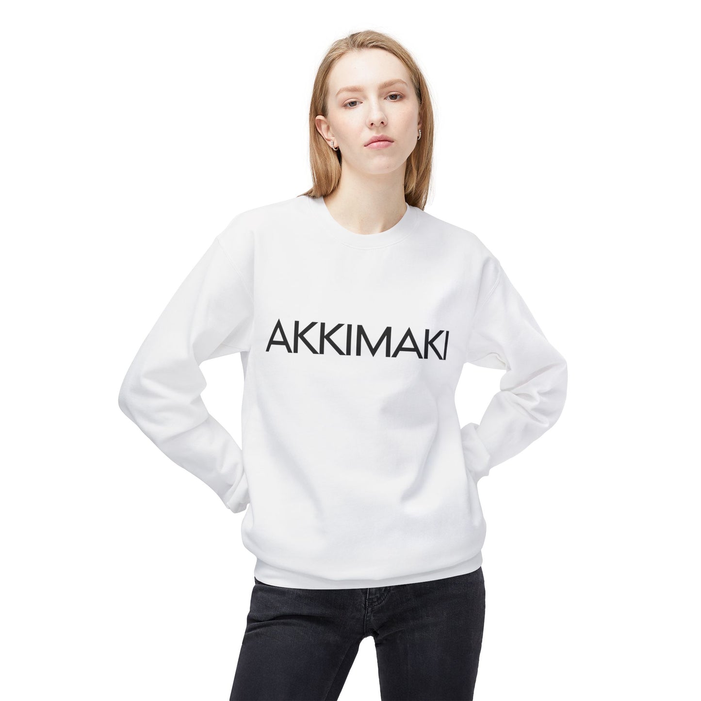 Unisex Fleece Crewneck Sweatshirt - AKKIMAKI Statement