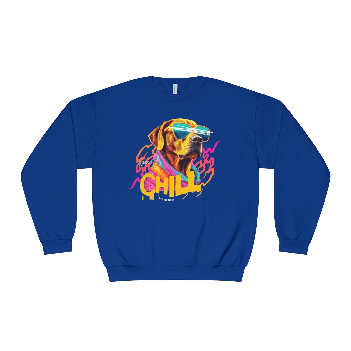 Chill Dog Graphic Crewneck Sweatshirt