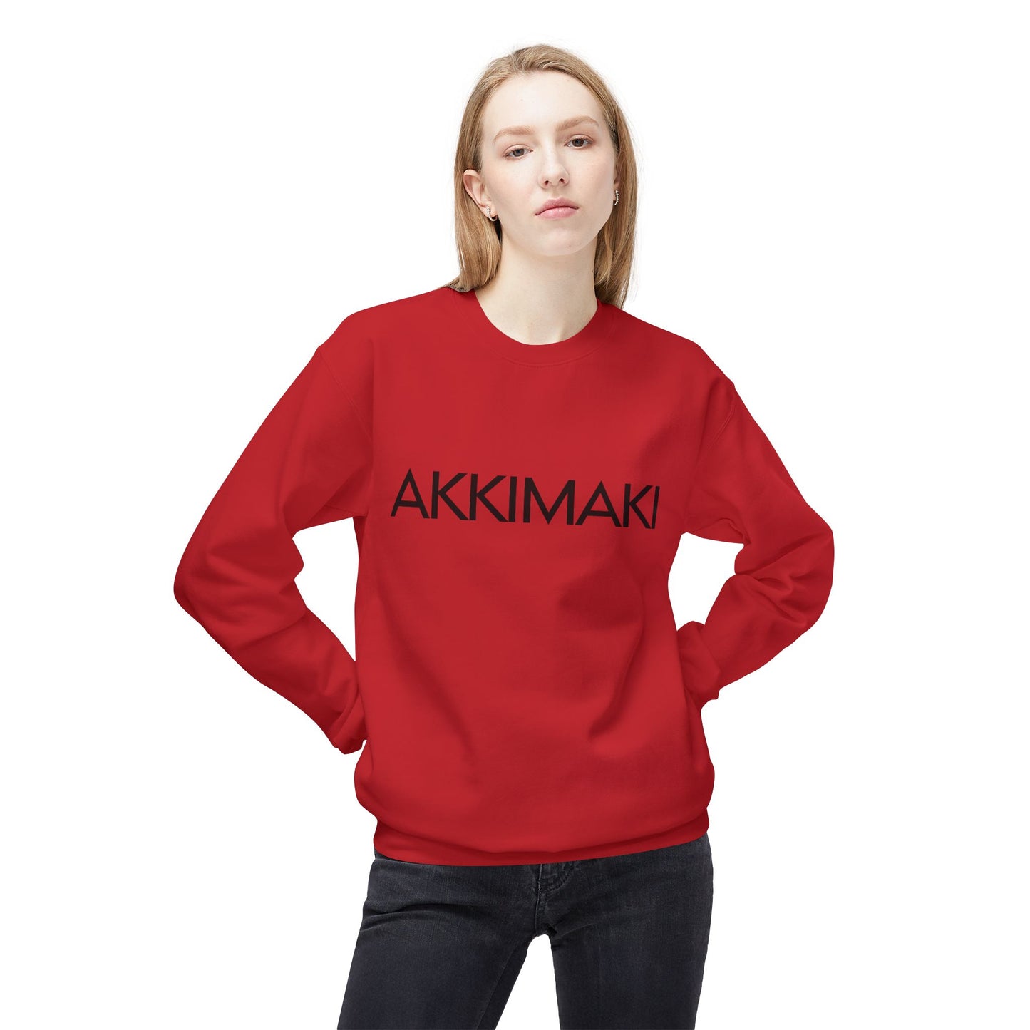 Unisex Fleece Crewneck Sweatshirt - AKKIMAKI Statement
