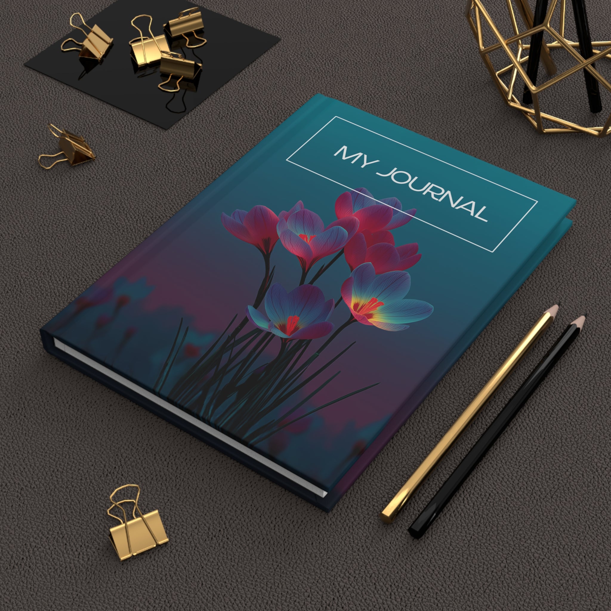 Floral Hardcover Journal