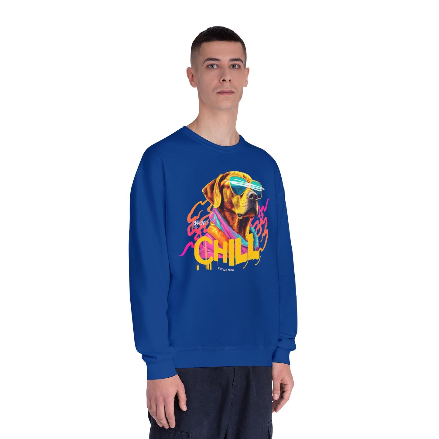 Chill Dog Graphic Crewneck Sweatshirt
