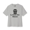 Leave Me Alone T‑Shirt — Minimalist Face Graphic Oversized Tee