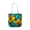 Vibrant Floral Canvas Tote Bag