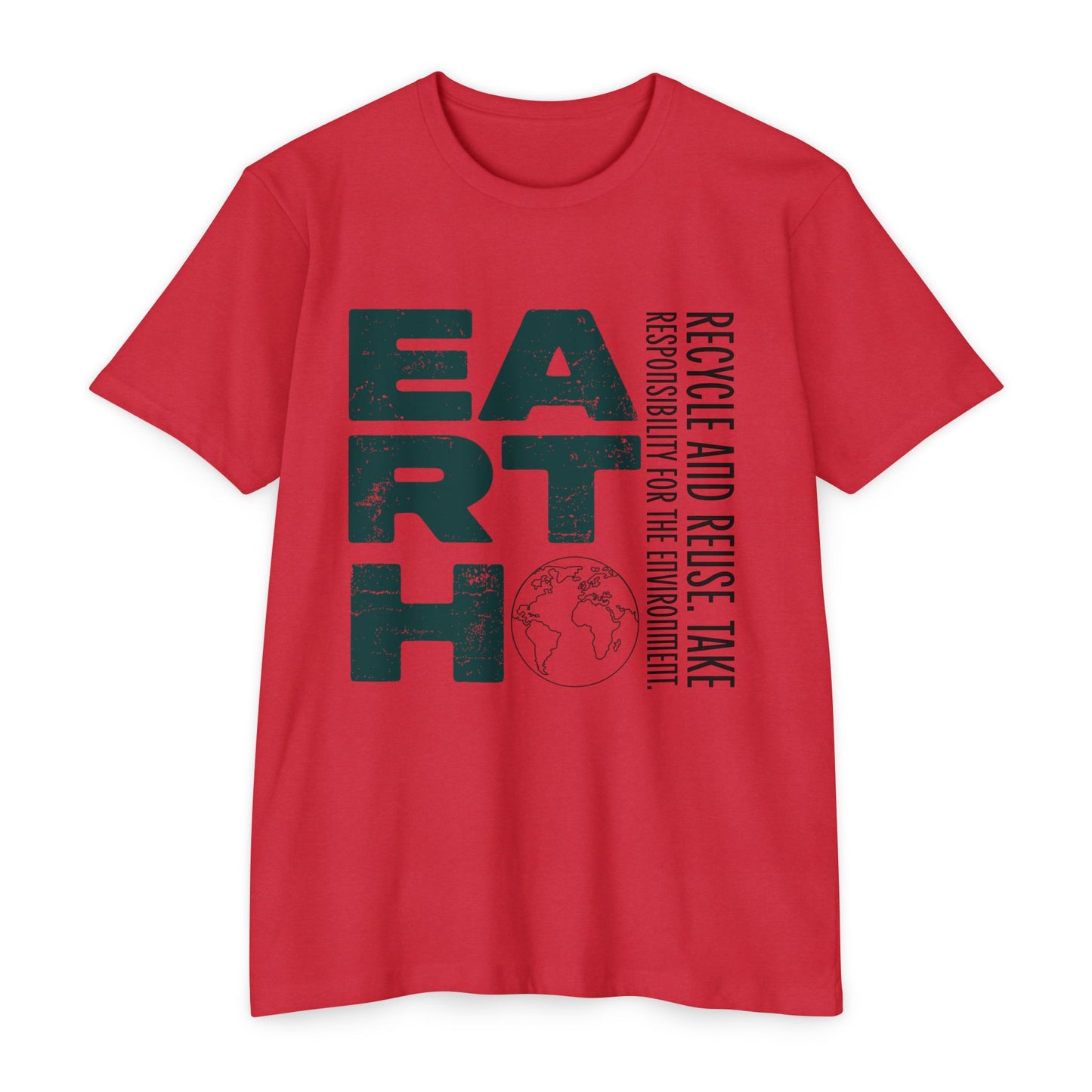 Eco-Friendly Earth Graphic T-Shirt