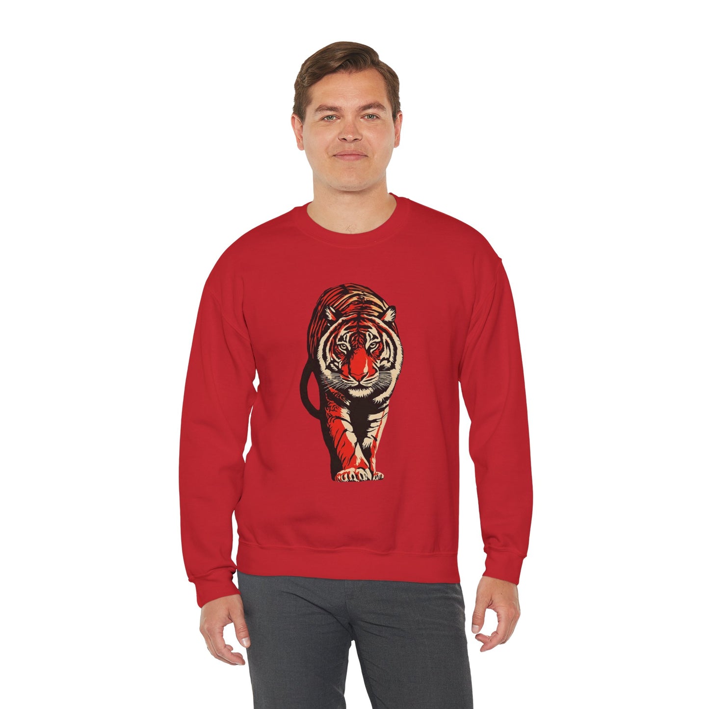Tiger Graphic Crewneck Sweatshirt